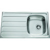 Évier à encastrer Montebello 1 bac, 1 égouttoir 860 x 500 mm Inox