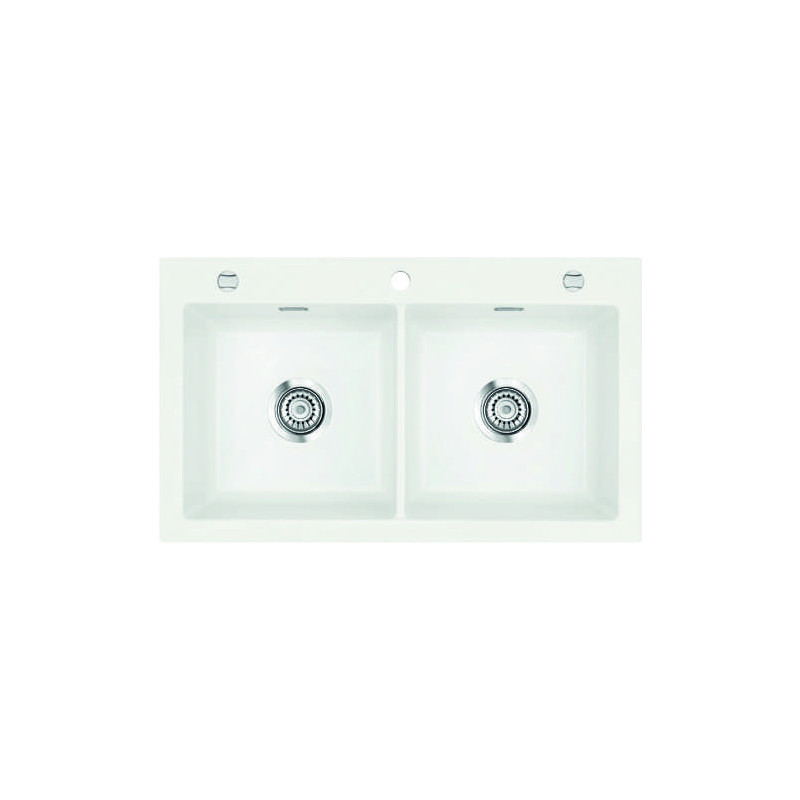 Évier à encastrer Idole 2 bacs 865 x 510 mm Céramique
