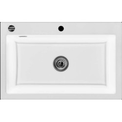Évier à encastrer Idole 1 très grand bac 800 x 510 mm Céramique