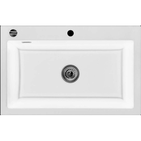 Évier à encastrer Idole 1 très grand bac 800 x 510 mm Céramique