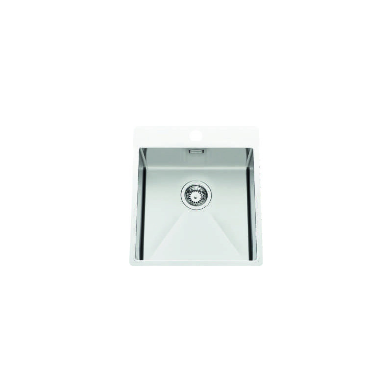Évier à encastrer Pisa 1 grand bac 570 x 500 mm Inox
