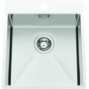 Évier à encastrer Pisa 1 grand bac 570 x 500 mm Inox