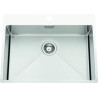 Évier à encastrer Pisa 1 très grand bac 670 x 500 mm Inox