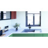 Évier à encastrer Roma 1 grand bac, 1 égouttoir 1000 x 520 mm Inox