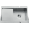 Évier à encastrer Roma 1 bac, 1 égouttoir 780 x 520 mm Inox
