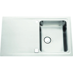 Évier à encastrer Stromboli 1 bac, 1 égouttoir 870 x 510 mm Inox