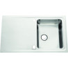Évier à encastrer Stromboli 1 bac, 1 égouttoir 870 x 510 mm Inox