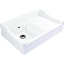 Timbre d'office Francois 1 1 bac, 1 égouttoir 900 x 610 mm Céramique