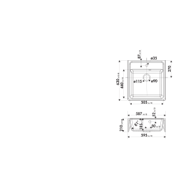 Timbre d'office Casual 1 bac 630 x 595 mm