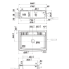 Timbre d'office Royal 1 bac 880 x 650 mm