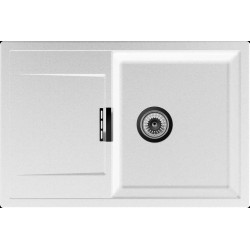 Évier à encastrer Mono 1 bac, 1 égouttoir 765 x 510 mm Cristadur