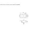 Évier à encastrer Mono 1 bac, 1 petit égouttoir 780 x 510 mm Cristadur