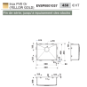 Cuve sous plan Calvi 550 x 450 mm Inox