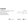 Cuve sous plan 540 x 440 mm Inox