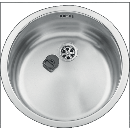 Évier à encastrer Malin 1 bac rond Ø 480 mm Inox