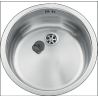 Évier à encastrer Malin 1 bac rond Ø 480 mm Inox