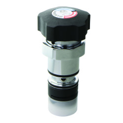 Tête interchangeable douche ALPA 20/35 allongé bouton noir