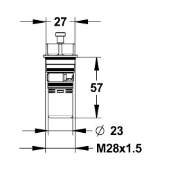 Tête interchangeable lavabo presto 2000/2010/2020, 10/20s