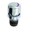 Tête interchangeable douche ALPA 20/35 pour panneau Prestotem bouton chromé