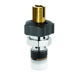 Tête interchangeable douche ALPA S 20/35 pour traversée cloison bouton chromé