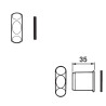 Raccord 2 pièces avec écrou G1''1/4 avec joint et douille lisse 32mm