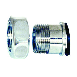 Raccord 2 pièces avec écrou G1''1/4 avec joint plat et douille filetée MG1"
