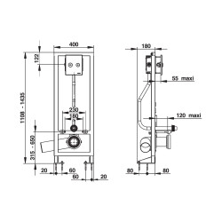 Bâti-support chasse directe P1000 XL E DVA 3-6L