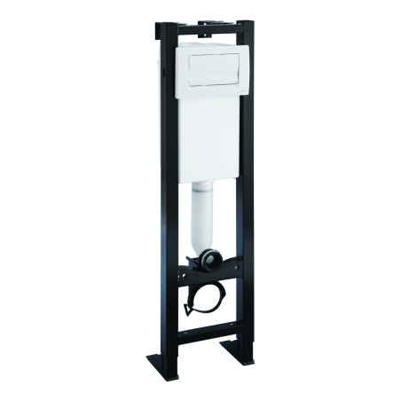 Bâti-support réservoir commande basculante double volume 3-6L, blanc