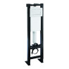 Bâti-support réservoir commande basculante double volume 3-6L, blanc
