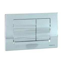 Façade avant 2 volumes pour bâti-support réservoir chrome brillant
