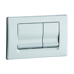 Façade avant 2 volumes pour bâti-support réservoir chrome mat