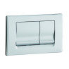 Façade avant 2 volumes pour bâti-support réservoir chrome mat