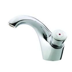 P600s Robinet simple lavabo sur plage temporisé 15s, chaud G1/2
