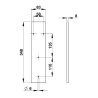 Plaque de compensation 8 mm pour montage douche temporisée DL 400 SE