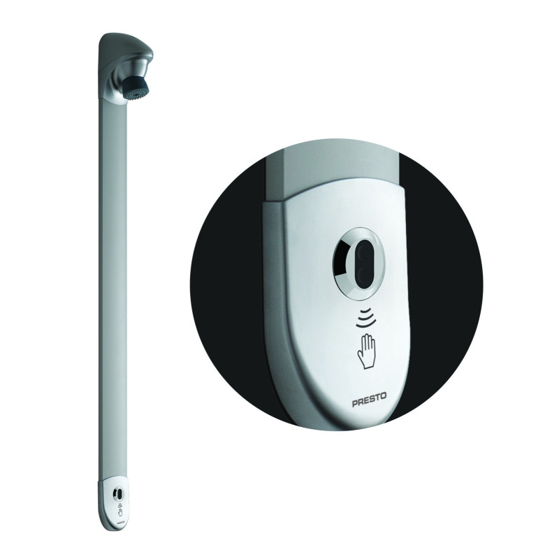 DL 400 E sensor douche temporisée sans contact pile avec robinet d'arrêt droit