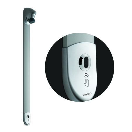DL 400 E sensor douche temporisée sans contact pile avec robinet d'arrêt droit