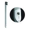 DL 400 E sensor douche temporisée sans contact pile avec robinet d'arrêt droit