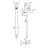 DL 400 E sensor douche temporisée sans contact secteur avec ra équerre