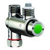 Minitherm régulateur thermostatique monoposte arrivées opposées F3/8" et M3/8"