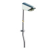 Kit Tête de douche fixe avec grille orientable 2 positions, tube et collier