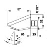 Tête de douche fixe avec grille orientable 2 positions