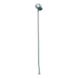 Kit Tête de douche fixe avec grille orientable anticalcaire, tube et collier
