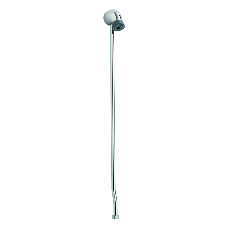 Kit Tête de douche fixe avec grille orientable anticalcaire, tube et collier