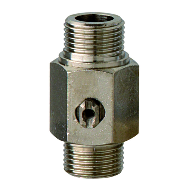 Robinet d'arrêt droit MM G3/8" avec joint-filtre