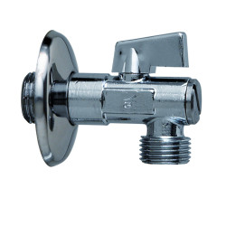 Robinet d'arrêt équerre M G1/2" - M G3/8" avec filtre