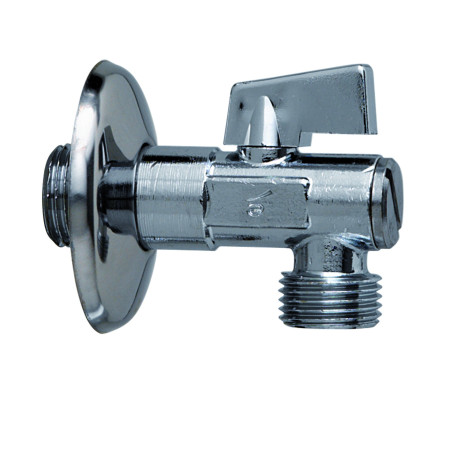 Robinet d'arrêt équerre M G1/2" - M G3/8" avec filtre