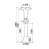 Colonne de douche extérieure temporisée S4 4 postes avec porte savon