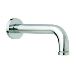 Bec mural tube court ø26mm, 120mm, pour cloison 50-230mm, M1/2