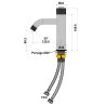 Mitigeur LAVE-main open click chromé