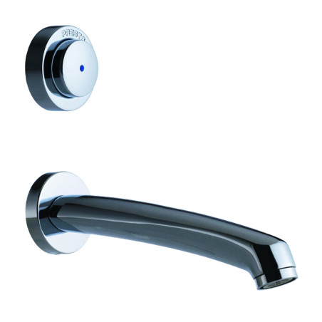 P512S kit tc lavabo temporisé mécanique bec long pour cloison de 1,5 à 200 mm